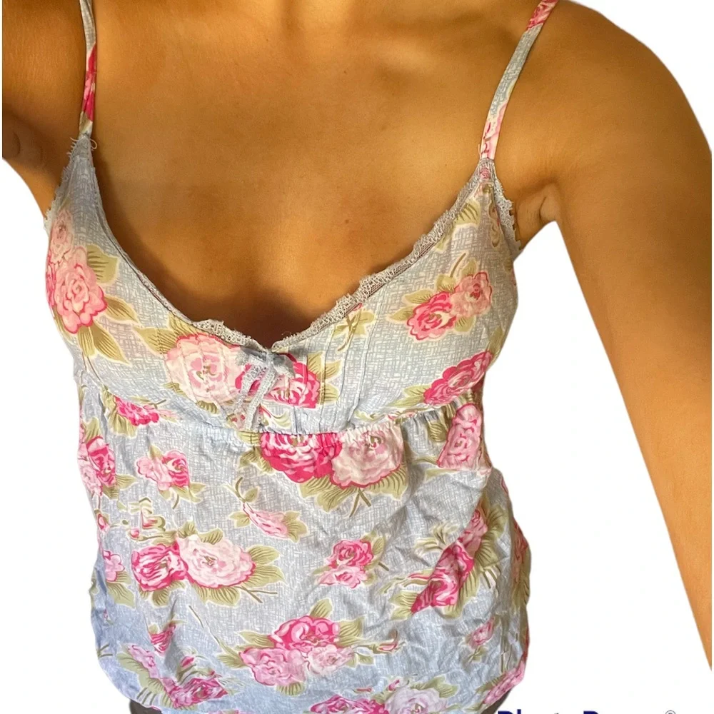 Floral y2k lace cami - Picture 2 of 3